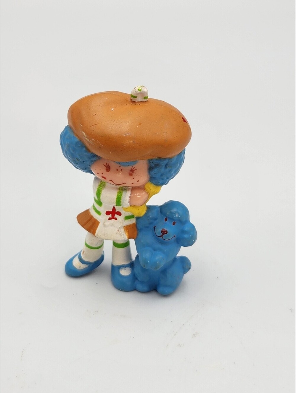 Strawberry Shortcake Crepe Suzette w/Eclair Dog Mini PVC Vintage 1983 - B5